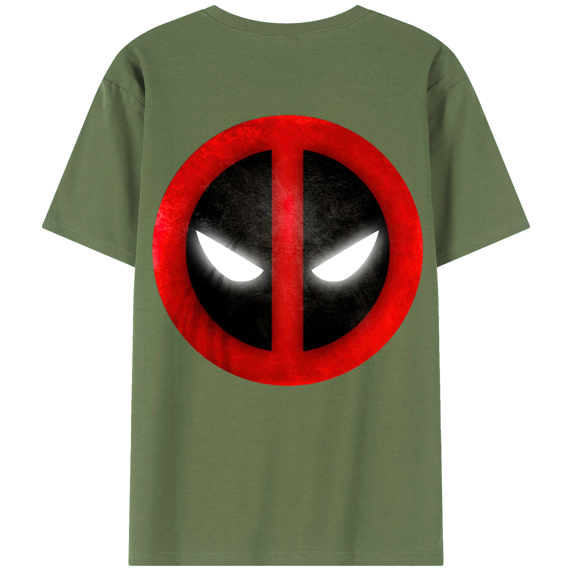 （画像用） Deadpool デッドプール 綿100％ メンズ半袖Tシャツ（バックプリント） 通気性